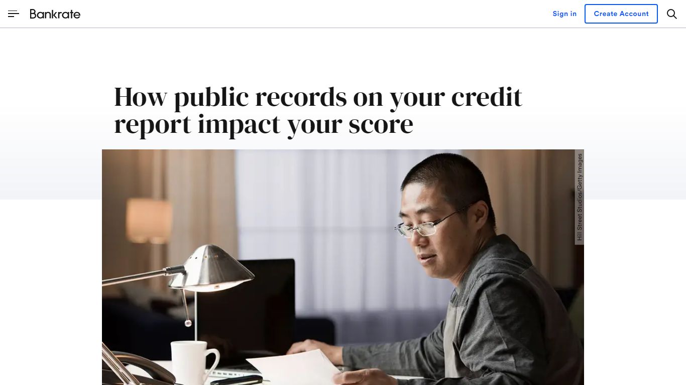 How public records on your credit report impact your score - Bankrate